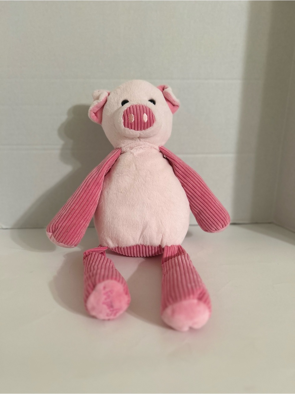 Scentsy Buddy Penny the Pig Pink Plush Stuffed Animal Corduroy Limbs 2010